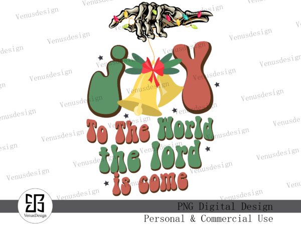 Joy to the world sublimation vector clipart