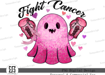 Fight Cancer PNG Sublimation t shirt graphic design