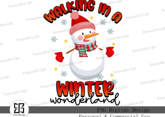 Walking in a winter wonderland PNG