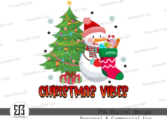 Christmas Vibes Png Sublimation