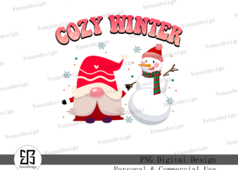 Cozy Winter Snowman Sublimation