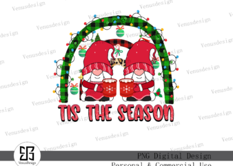 Tis The Season Christmas Sublimation t shirt designs for sale