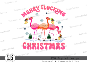 Merry Flocking Christmas Sublimation