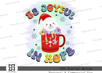 Be Joyful in Hope Sublimation t shirt template