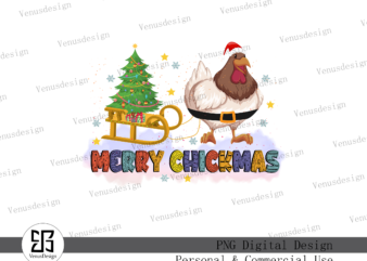 Merry Chickmas Sublimation