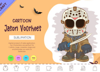 Halloween Mascot Jason Voorhees. graphic t shirt