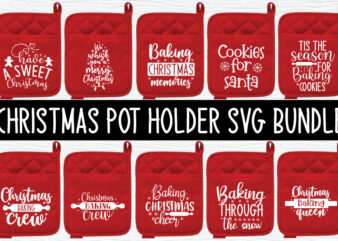 Christmas Pot Holder Svg Bundle t shirt vector file
