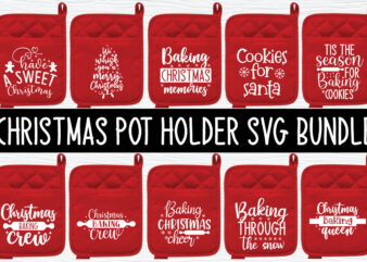Christmas Pot Holder Svg Bundle