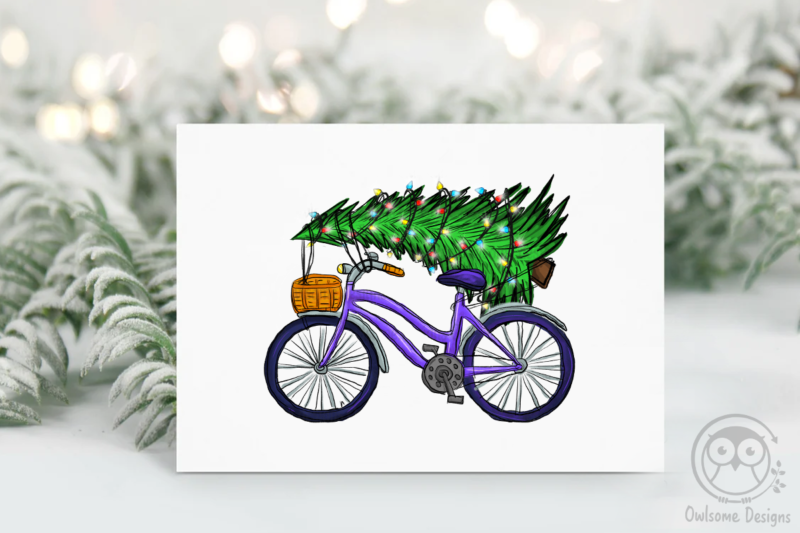 Christmas Tree On Car PNG Bundle