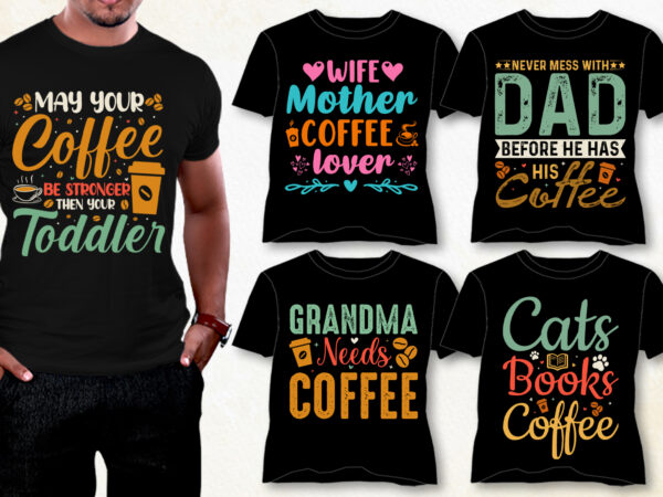 Coffee t-shirt design bundle