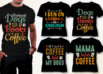 Coffee T-Shirt Design Bundle