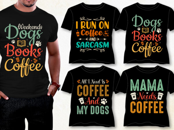 Coffee t-shirt design bundle