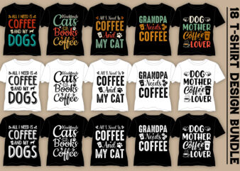 Coffee T-Shirt Design Bundle