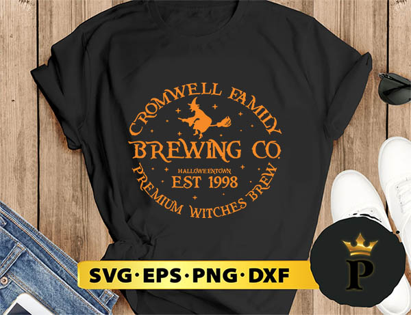Cromwell Witches Brewing Co svg, Halloween Silhouette SVG, Halloween svg, Witch Svg, Halloween Ghost svg, Halloween Clipart, Pumpkin svg files, Halloween svg png graphics