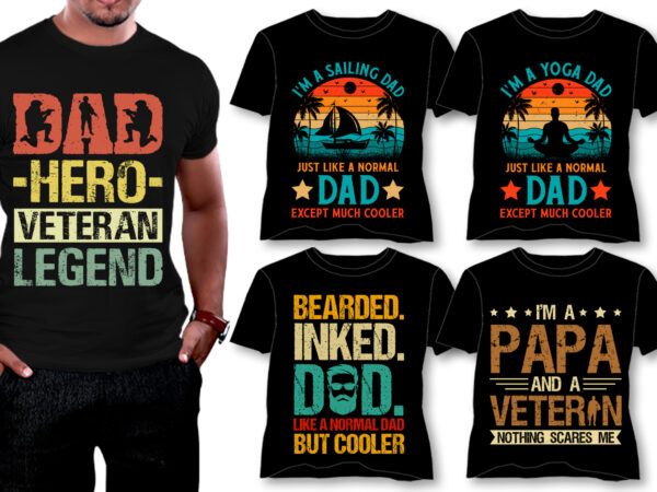 Dad t-shirt design bundle