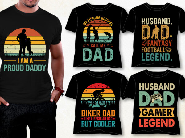 Dad t-shirt design bundle