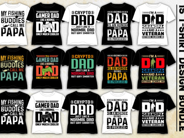 Dad t-shirt design bundle