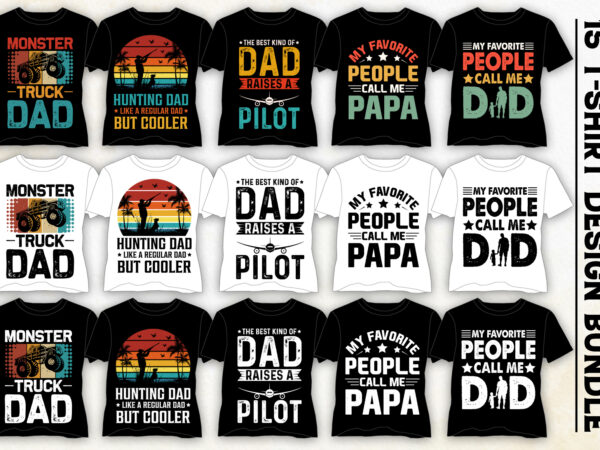 Dad t-shirt design bundle