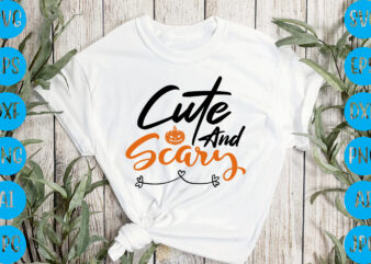 Cute and scary,halloween t-shirt design, halloween vector t-shirt deisgn, trick or treat halloween t-shirt design, halloween t-shirt design , halloween t-shirt design, halloween svg design, halloween vector design , graphic