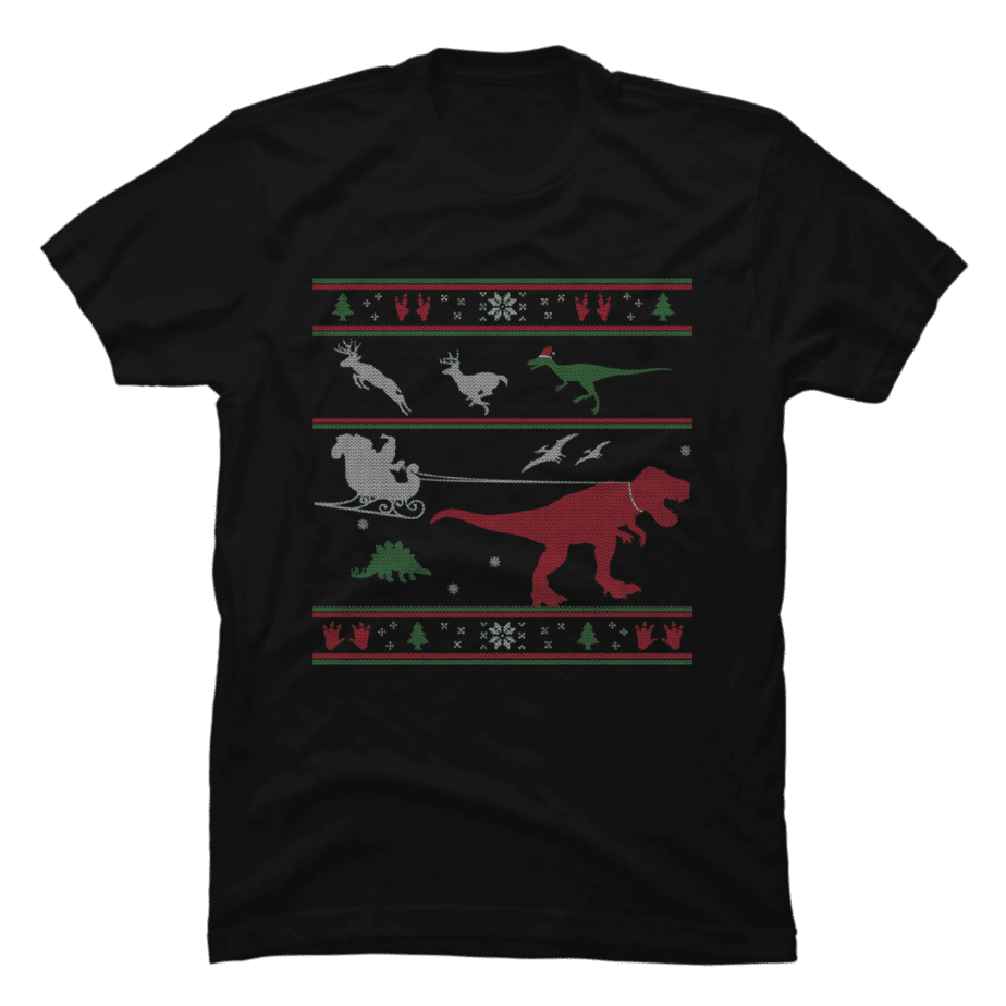 Dinosaur Ugly Christmas - Buy t-shirt designs