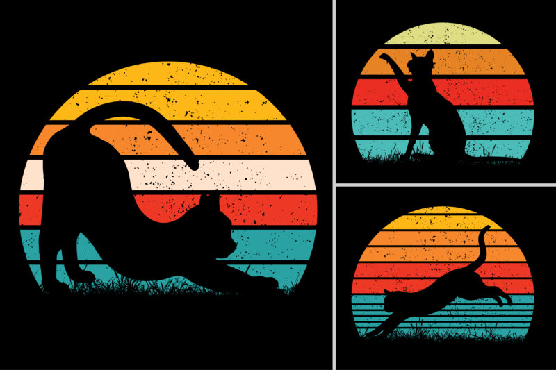 Dog Cat Retro Vintage Sunset Background Graphic for T-Shirt Design,Dog Cat,Dog Cat Retro Vintage Sunset,Dog Cat Sunset T-Shirt Graphic Vector,Dog Cat Sunset T-Shirt Design.T-Shirt Design Vector,T-Shirt Design Graphic,Dog Cat Silhouette,Dog