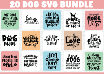 Dog Svg Bundle t shirt vector illustration