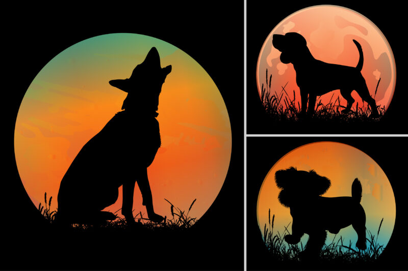 Dog Cat Retro Vintage Sunset Background Graphic for T-Shirt Design,Dog Cat,Dog Cat Retro Vintage Sunset,Dog Cat Sunset T-Shirt Graphic Vector,Dog Cat Sunset T-Shirt Design.T-Shirt Design Vector,T-Shirt Design Graphic,Dog Cat Silhouette,Dog