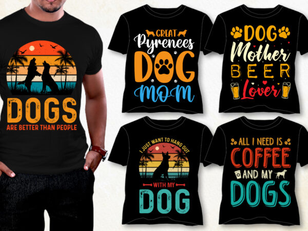 Dog t-shirt design bundle