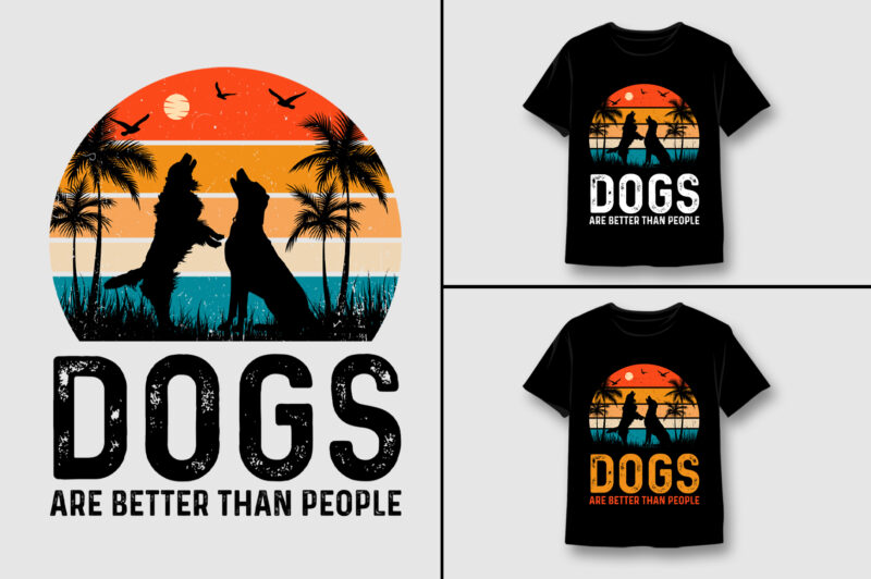 Dog T-Shirt Design Bundle