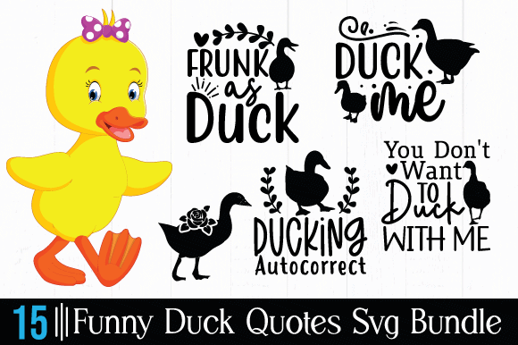 Funny duck svg bundle t shirt