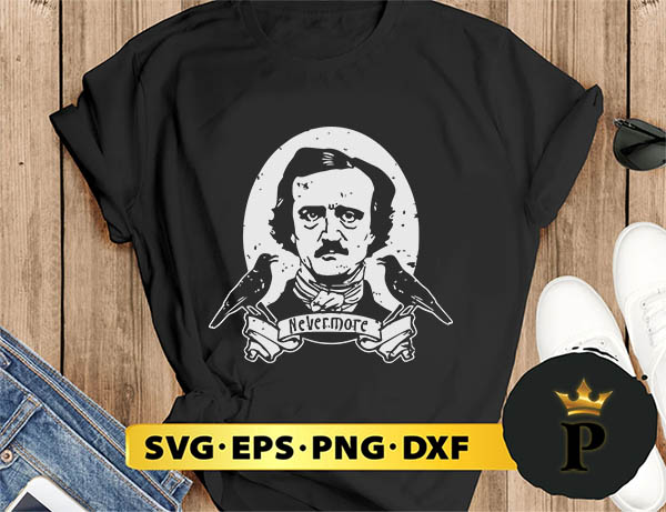 Edgar Allan Poe SVG Vintage Horror Movie Literature svg, Halloween Silhouette SVG, Halloween svg, Witch Svg, Halloween Ghost svg, Halloween Clipart, Pumpkin svg files, Halloween svg png graphics