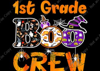 1st Grade Boo Crew Teacher Student Png, Funny Halloween 2022 Png, 1st Grade Boo Crew Halloween Png, Boo Crew Png
