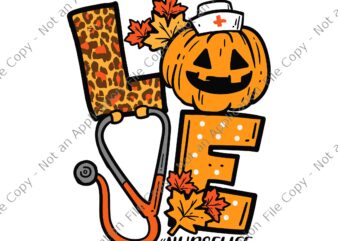 Leopard Pumpkin Nurse Halloween Fall Scrub Top Svg, Nurselife Halloween Svg, Nurse Svg t shirt vector graphic
