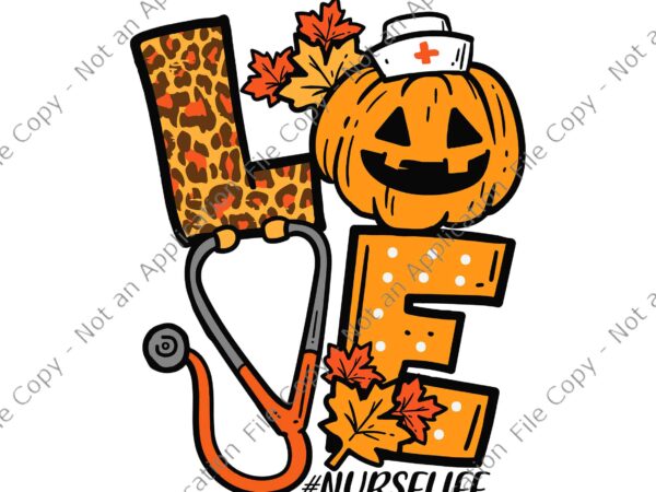 Leopard pumpkin nurse halloween fall scrub top svg, nurselife halloween svg, nurse svg t shirt vector graphic