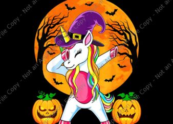 Witchy Unicorn Halloween Png, Cute Unicorn Halloween Png, Unicorn Halloween Png, Halloween Png t shirt design for sale