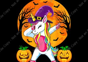 Witchy Unicorn Halloween Png, Cute Unicorn Halloween Png, Unicorn Halloween Png, Halloween Png