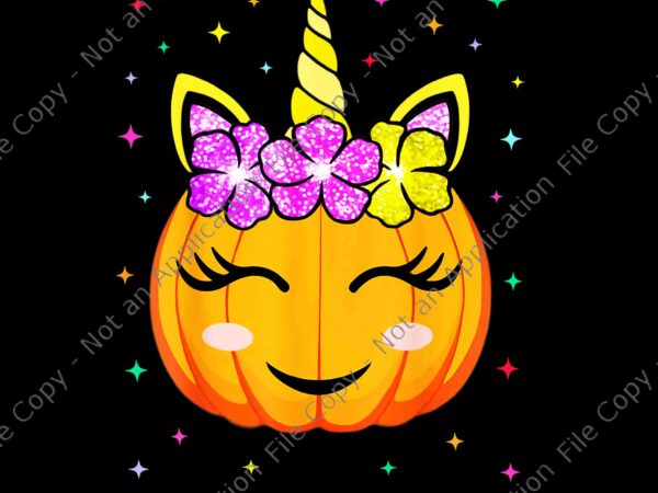 Cute unicorn pumpkin halloween witchy png, unicorn halloween png, unicorn witch png t shirt vector file