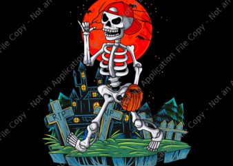 Skeleton Player Baseball Halloween Catcher Pitcher Png, Skeleton Player Baseball Png, Skeleton Halloween Png, Skeleton Baseball Png, Halloween Png