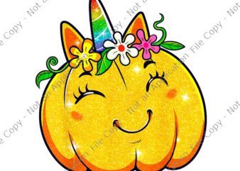 Unicorn Pumpkin Halloween Thanksgiving Png, Unicorn Pumpkin Png, Funny Unicorn Halloween Png, Unicorn Halloween