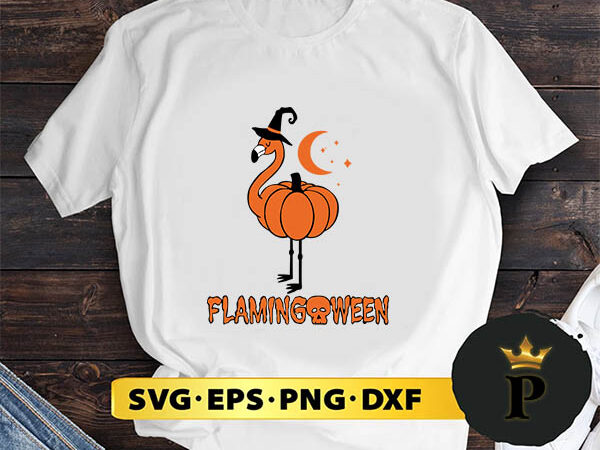 Flamingoween pumpkin svg, halloween silhouette svg, halloween svg, witch svg, halloween ghost svg, halloween clipart, pumpkin svg files, halloween svg png graphics