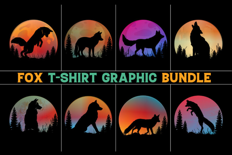 Fox Retro Vintage Sunset T-Shirt Design Graphic Background Bundle,Fox,Fox T-Shirt Design Graphic,Fox Retro Vintage Sunset,Fox Sunset T-Shirt Graphic Vector,Fox Sunset T-Shirt Design.T-Shirt Design Vector,T-Shirt Design Graphic,Fox Silhouette,Fox Vector,Fox TShirt,Fox T-Shirt