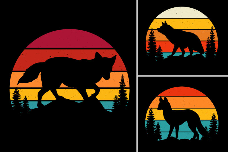 Fox Retro Vintage Sunset T-Shirt Design Graphic Background Bundle,Fox,Fox T-Shirt Design Graphic,Fox Retro Vintage Sunset,Fox Sunset T-Shirt Graphic Vector,Fox Sunset T-Shirt Design.T-Shirt Design Vector,T-Shirt Design Graphic,Fox Silhouette,Fox Vector,Fox TShirt,Fox T-Shirt