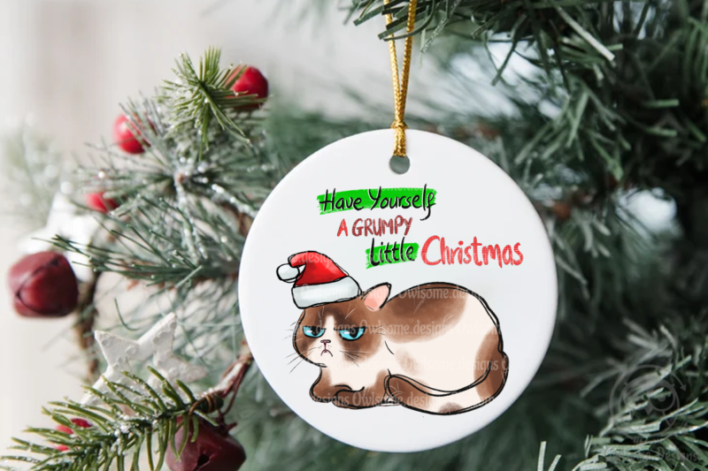 Christmas cat sublimation