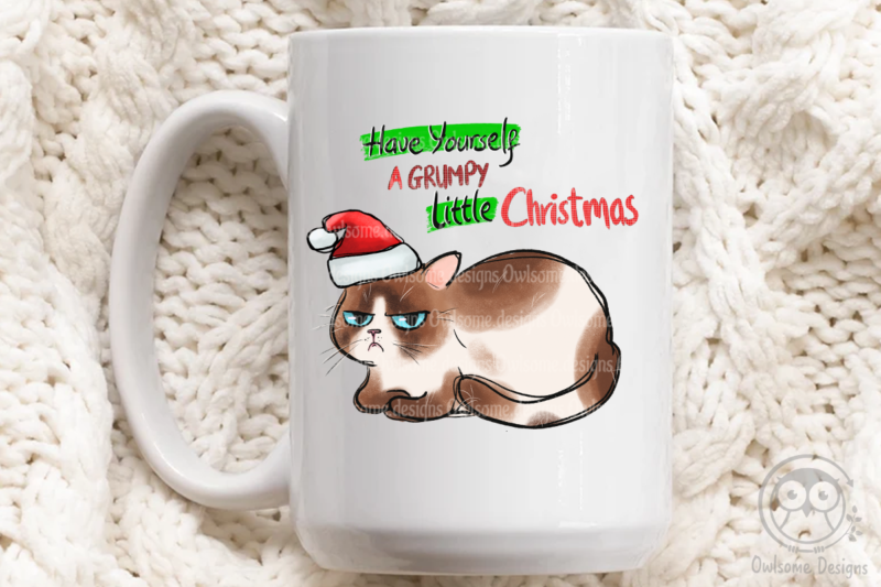 Funny Cat Christmas Sublimation Bundle