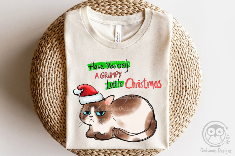 Funny Cat Christmas Sublimation Bundle