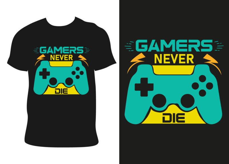 Best Gaming T Shirt design vector Illustration - Buy t-shirt designs