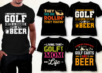 Golf T-Shirt Design Bundle