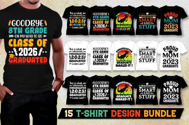 Graduate T-Shirt Design Bundle