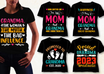 Grandma T-Shirt Design Bundle