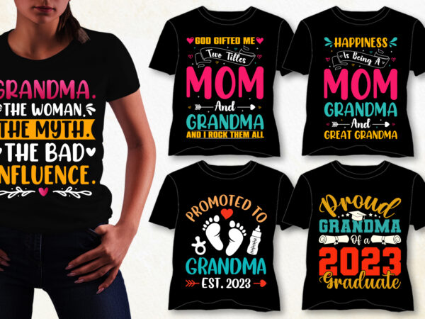 Grandma t-shirt design bundle